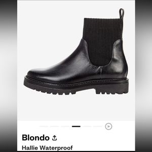 Black blondo boot size 10
